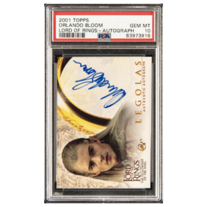 2001 Topps The Lord of the Rings Orlando Bloom Autograph Card PSA 10 Auto
