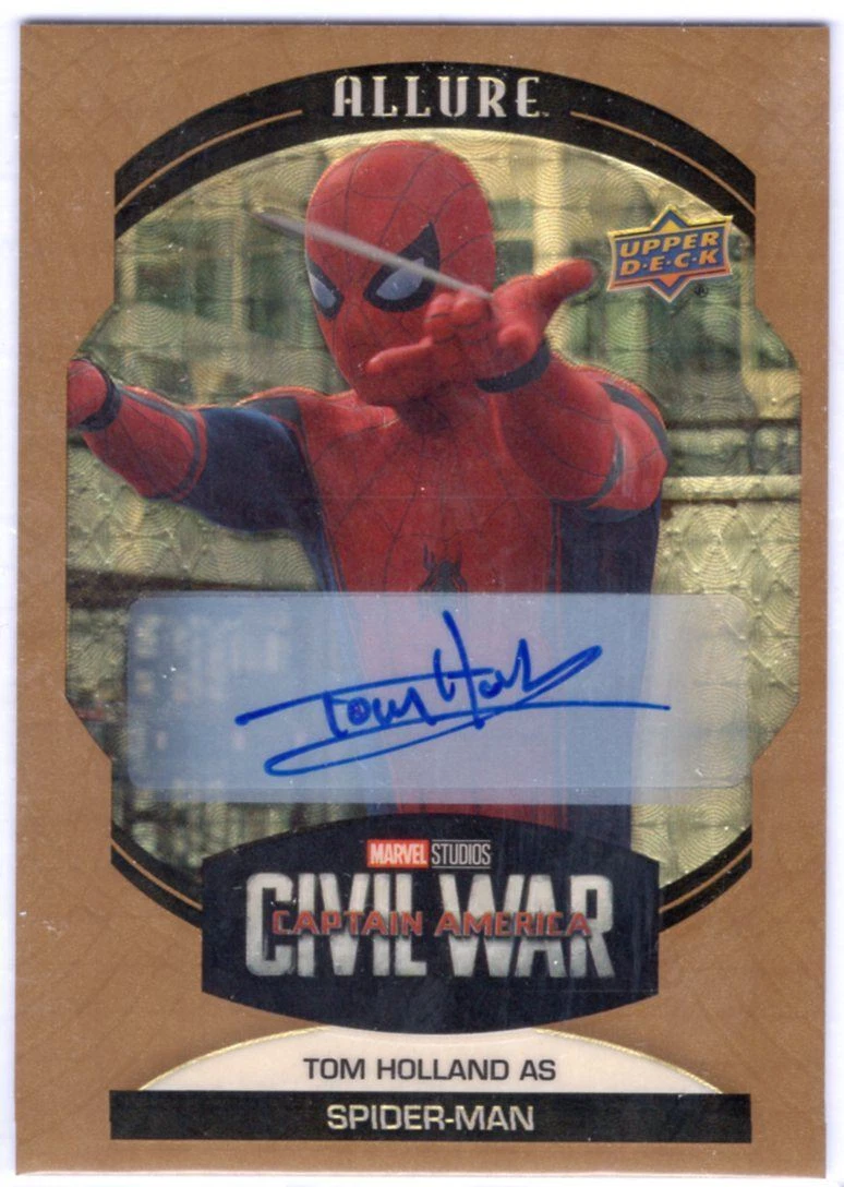 Marvel Allure Golden Treasures 1/1 Tom Holland Spider-Man Autograph Card #43 – Upper Deck - Image 2
